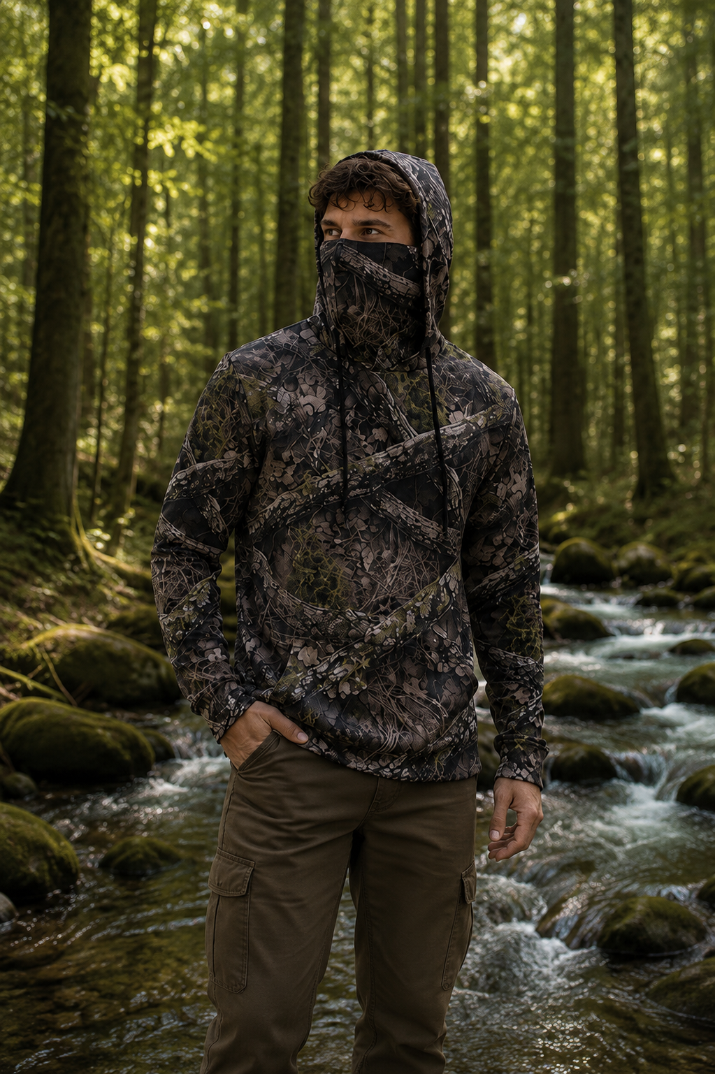 Timberfade™ Pullover Hoodie With Neck Gaiter