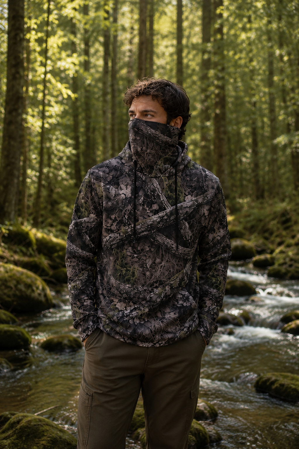 Timberfade™ Pullover Hoodie With Neck Gaiter